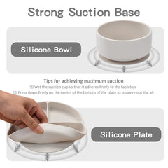 SILI FACTORY silicone bib catches drips to minimize cleanup.