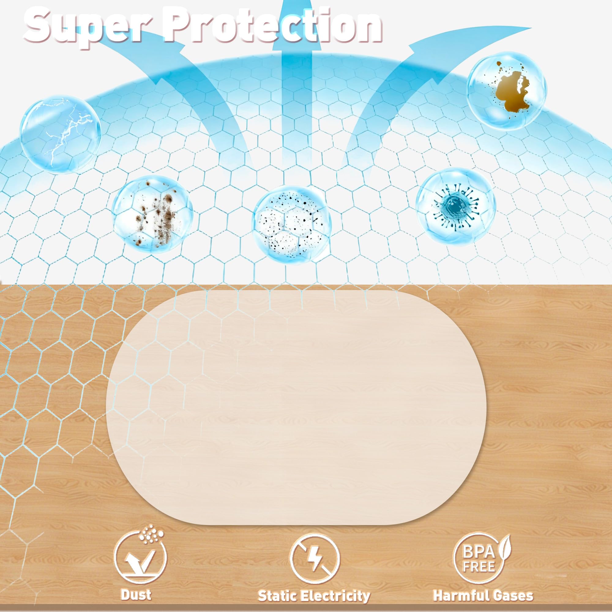 Waterproof Siliconty placemat resists stains like ketchup and yogurt