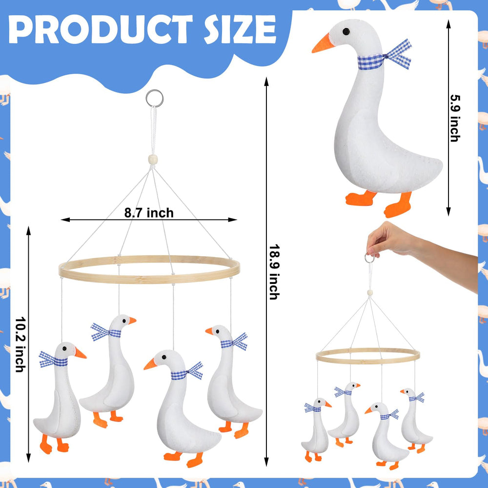 Silipull goose mobile geese silhouettes sway to support visual tracking
