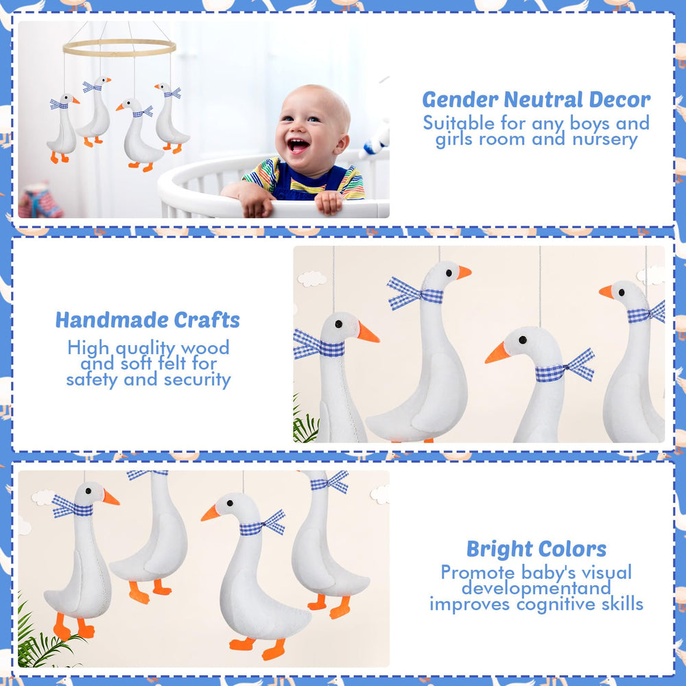 Silipull goose mobile gift-ready packaging suitable for baby showers