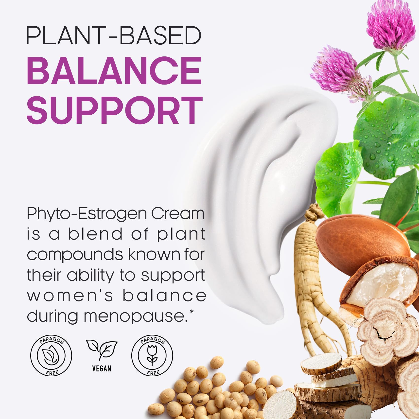 Siltamu phytoestrogen cream texture shows smooth, even hydration