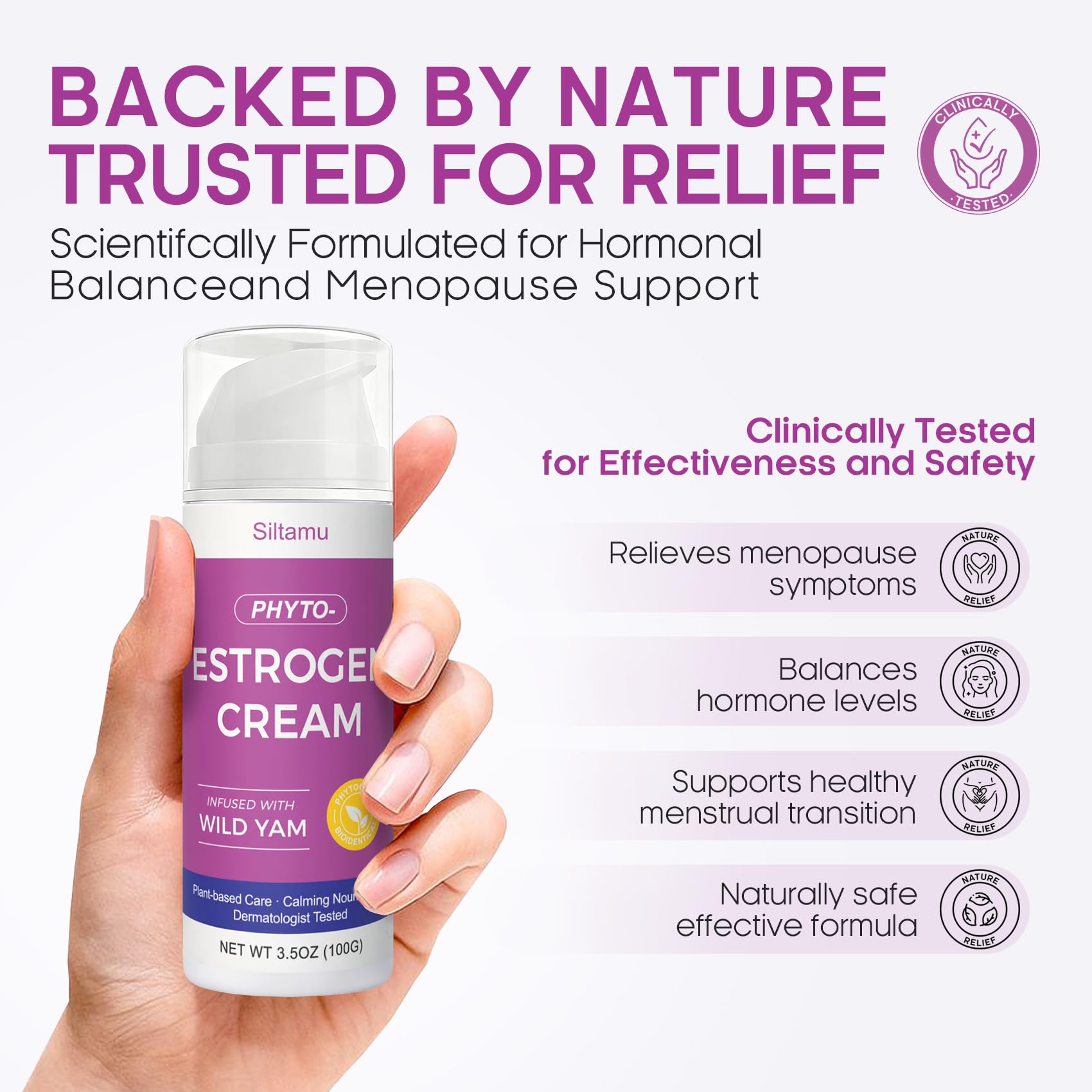 Siltamu pueraria mirifica cream packaging highlights natural ingredients