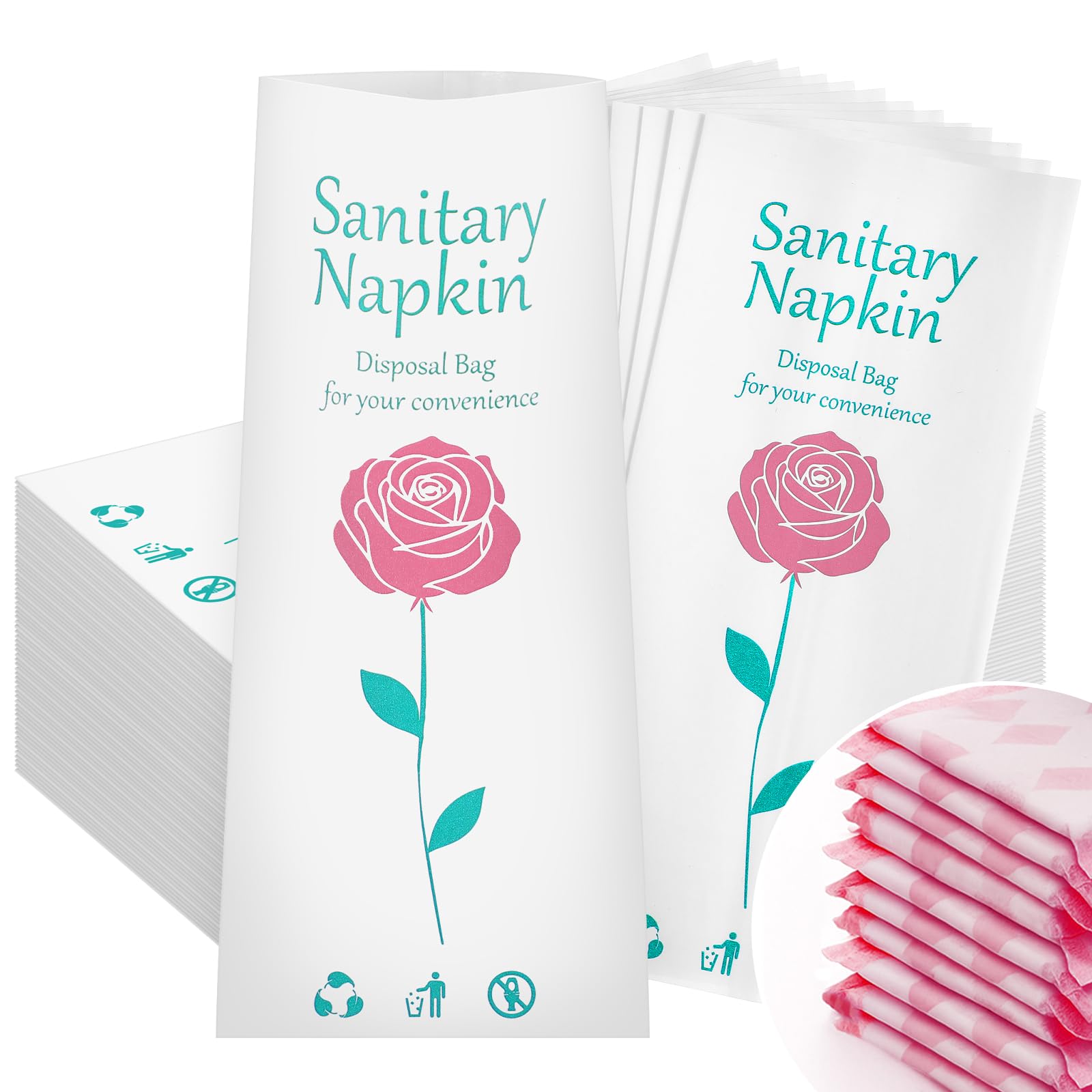 SilTriangle floral disposal bags for discreet home or office use
