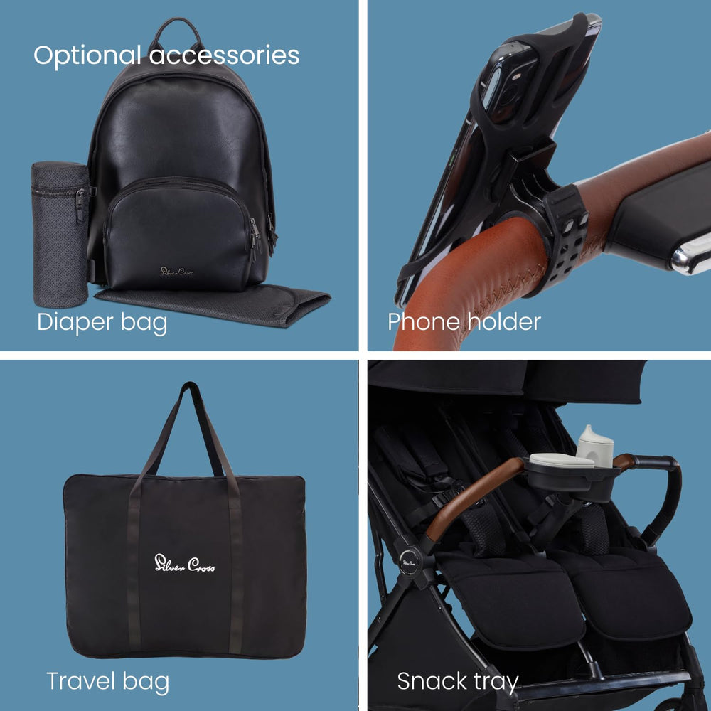 Silver Cross Jet Double travel bag accessory helps protect the stroller.