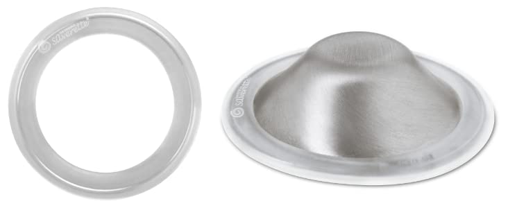 Silverette O-Feel two medical-grade rings close-up for comfortable skin contact.