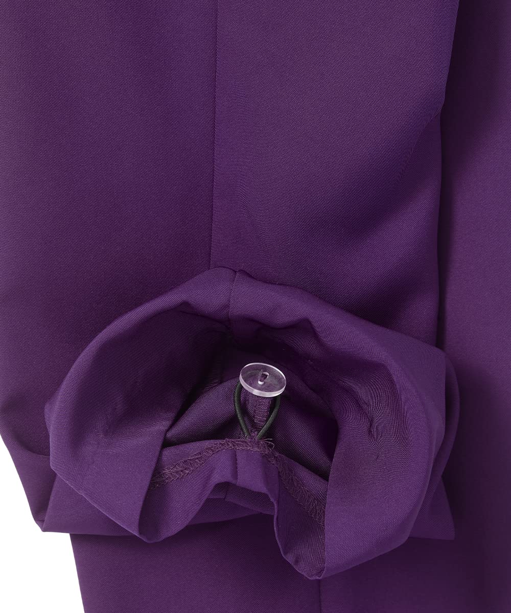 Silvert's gabardine pants eggplant, elastic-waist designed for all-day comfort.