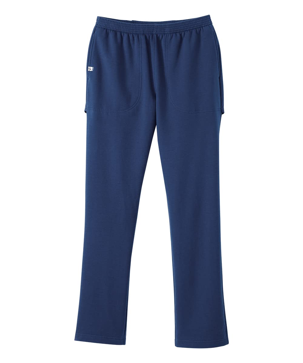Silvert's open-back fleece pant shown for seated dressing and easy wardrobe changes.