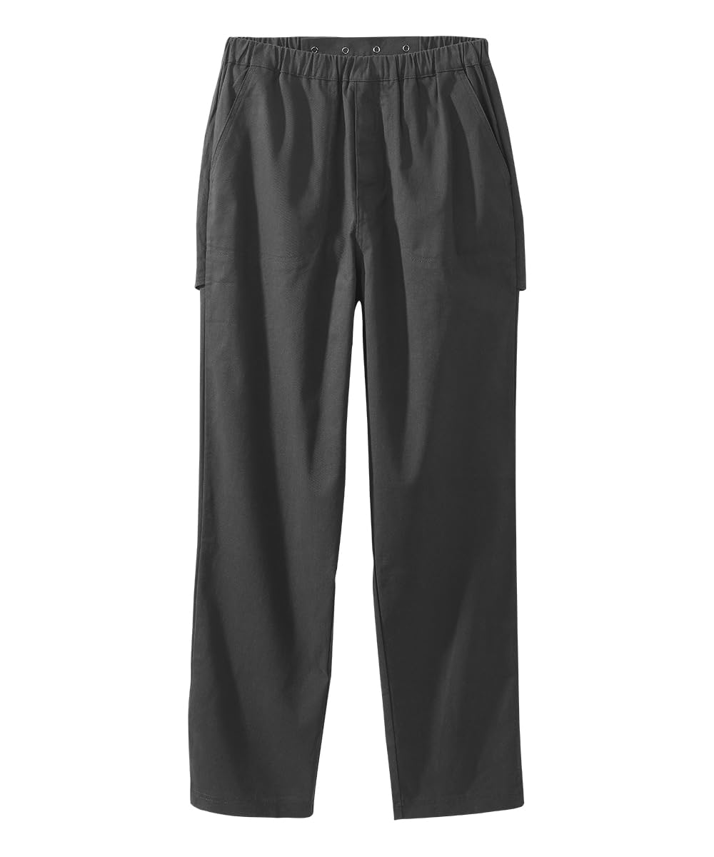 Silverts open-back magnetic fly pants front view showing easy dressing and dignity
