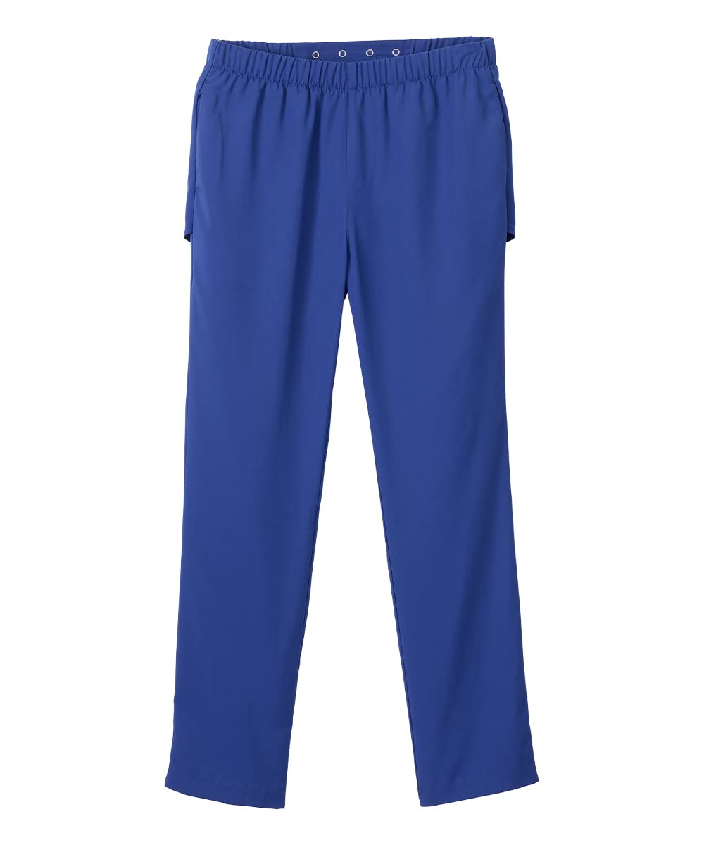 Silvert's open-back gabardine pants front view for seated dressing use