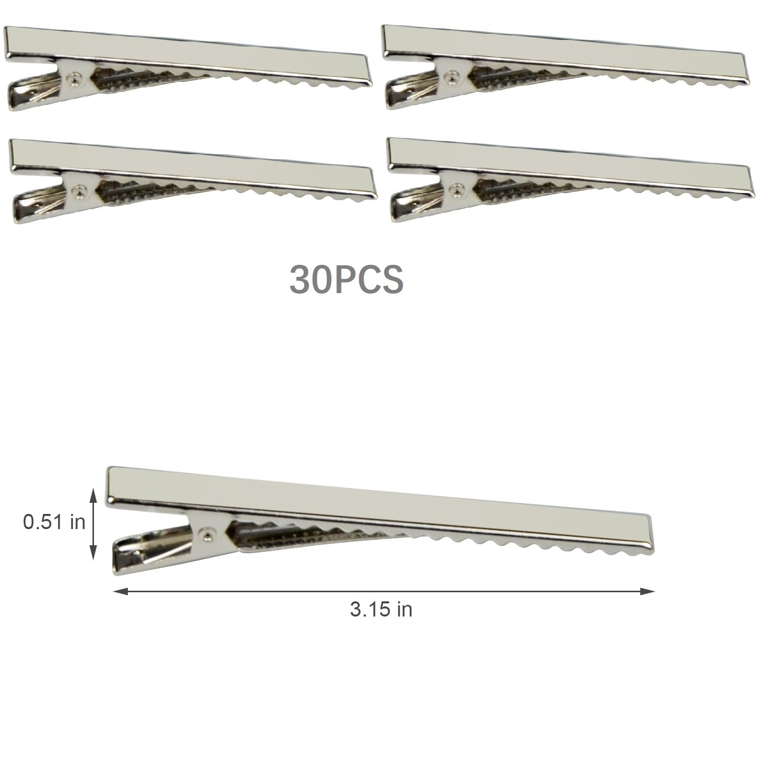 SimautHawk clip with serrated teeth for reliable updos