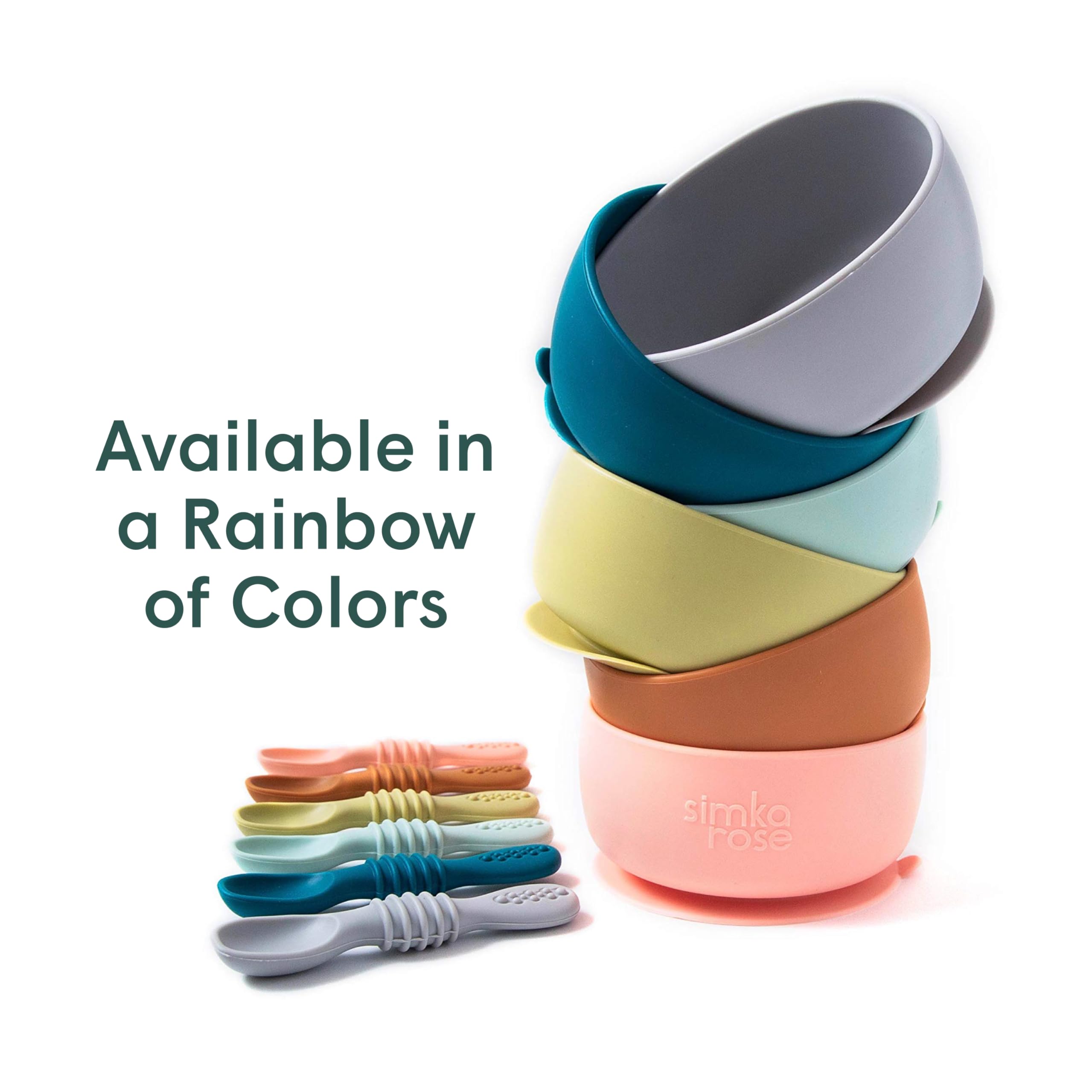 Simka Rose Pebble food-grade silicone ensures safe feeding material
