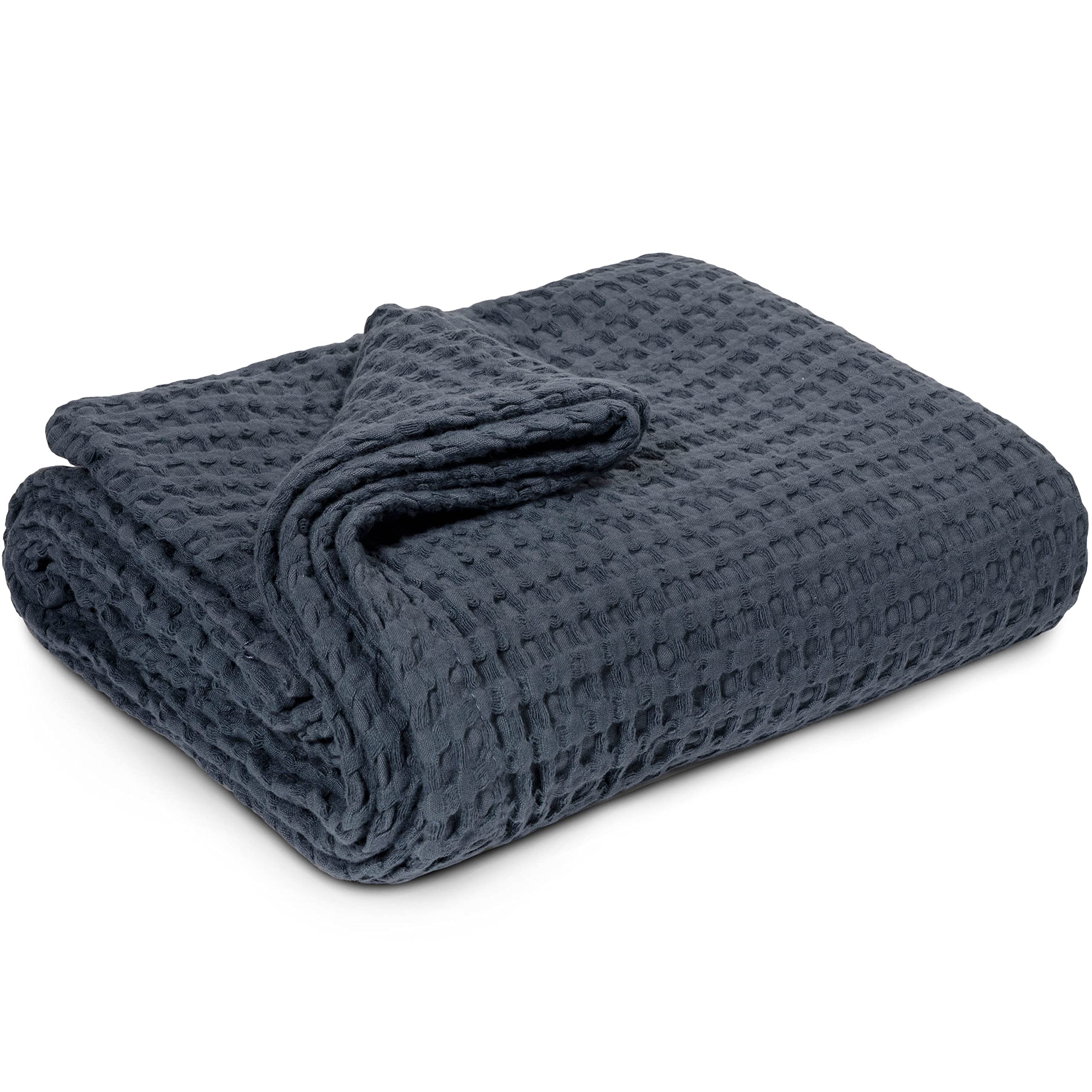 Simka Rose waffle baby blanket showing soft texture for cozy naps