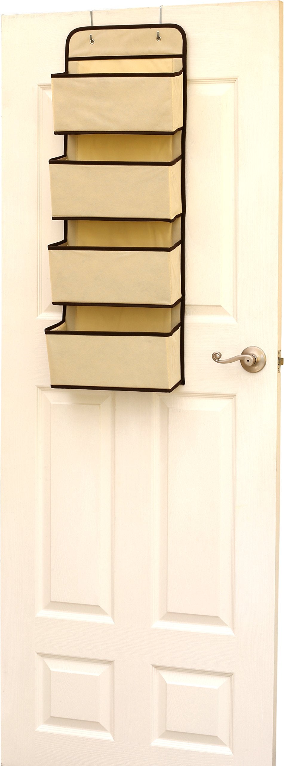 Simple Houseware beige door organizer ideal for nursery and bathroom storage