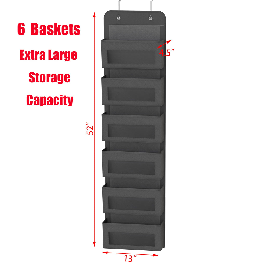 Simple Houseware clear-front pockets for easy visibility and fast access to daily essentials.