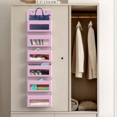 Simple Houseware over-door installation with included hooks requires no tools.