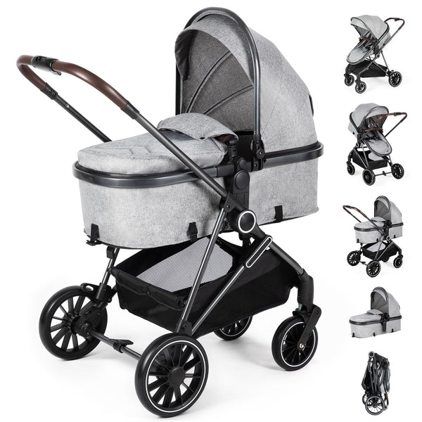 SIMPLGIRL 2-in-1 stroller bassinet mode for newborn comfort and easy transitions