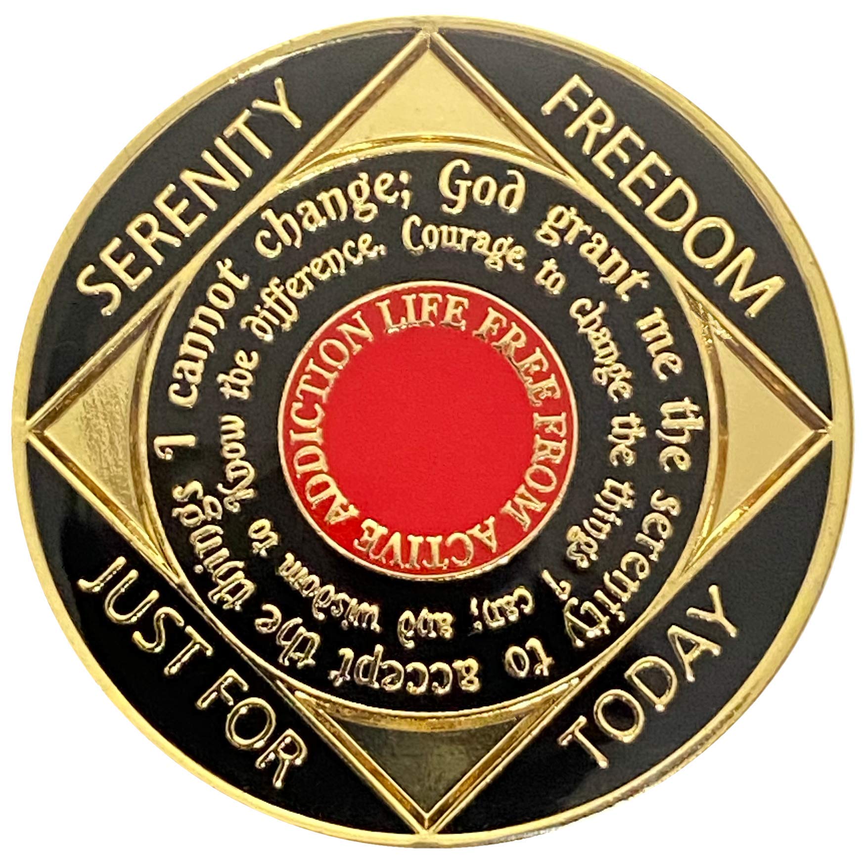 Simply Minimal NA four-year medallion back highlighting inspirational text and durable design