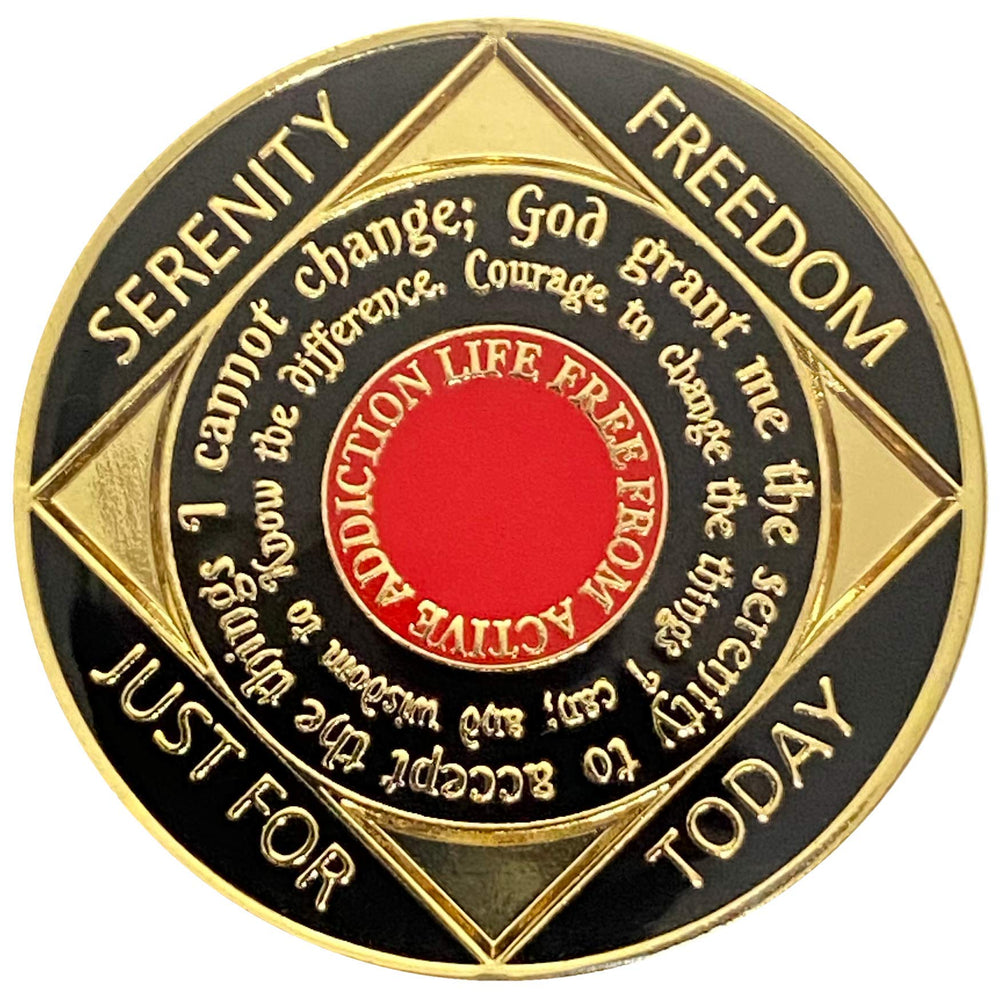 Simply Minimal NA four-year medallion back highlighting inspirational text and durable design
