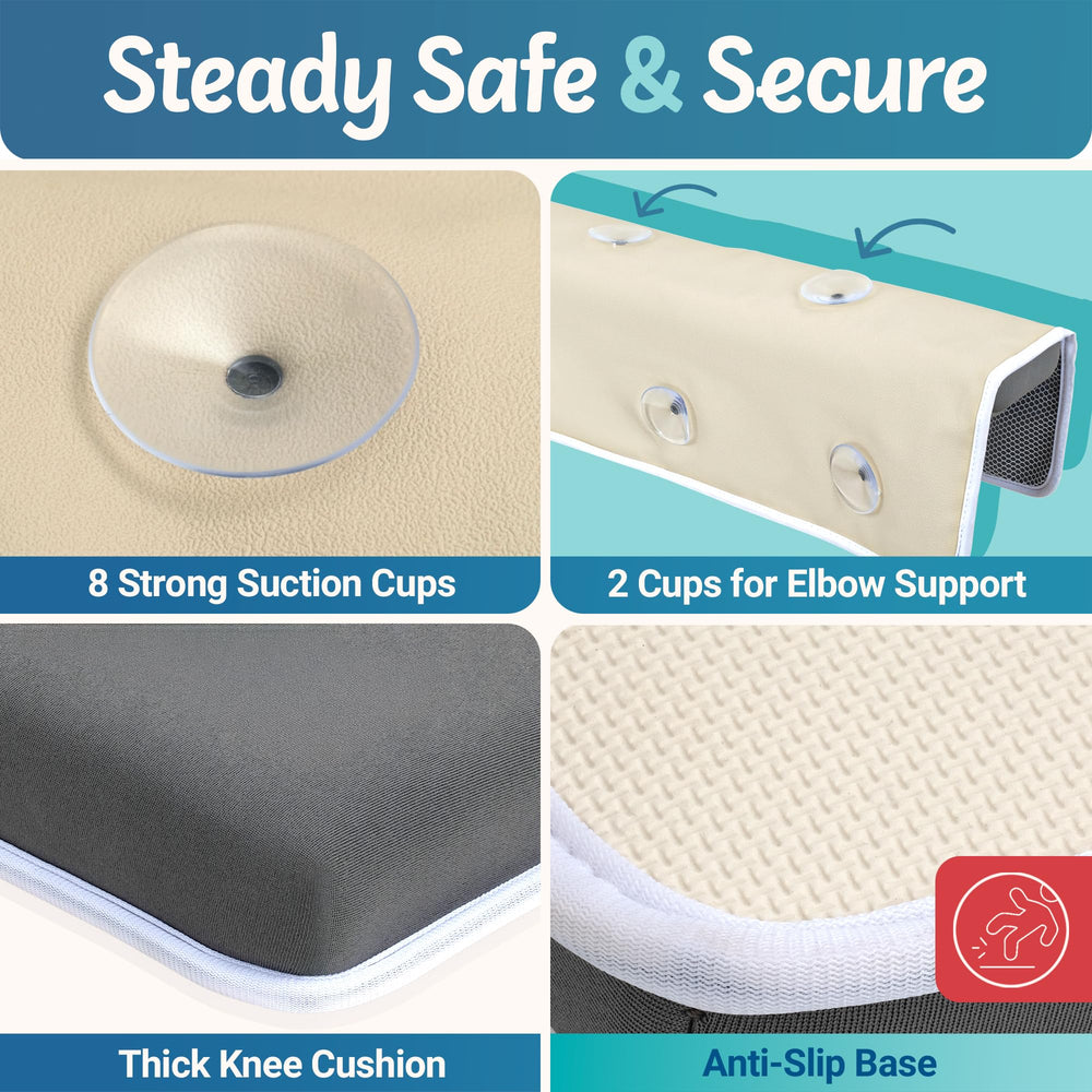 SIMPLY Parents extra-large pockets store bath essentials within reach.
