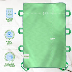 Simply Seniors bed pad features quick-drying top layer for faster moisture evaporation.