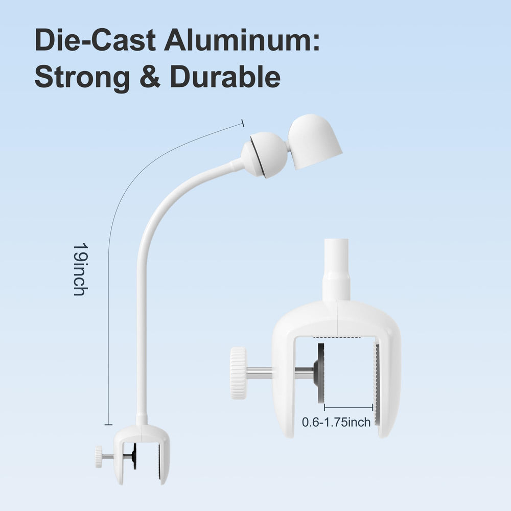 Simsky die-cast aluminum clamp provides a sturdy, long-lasting hold.