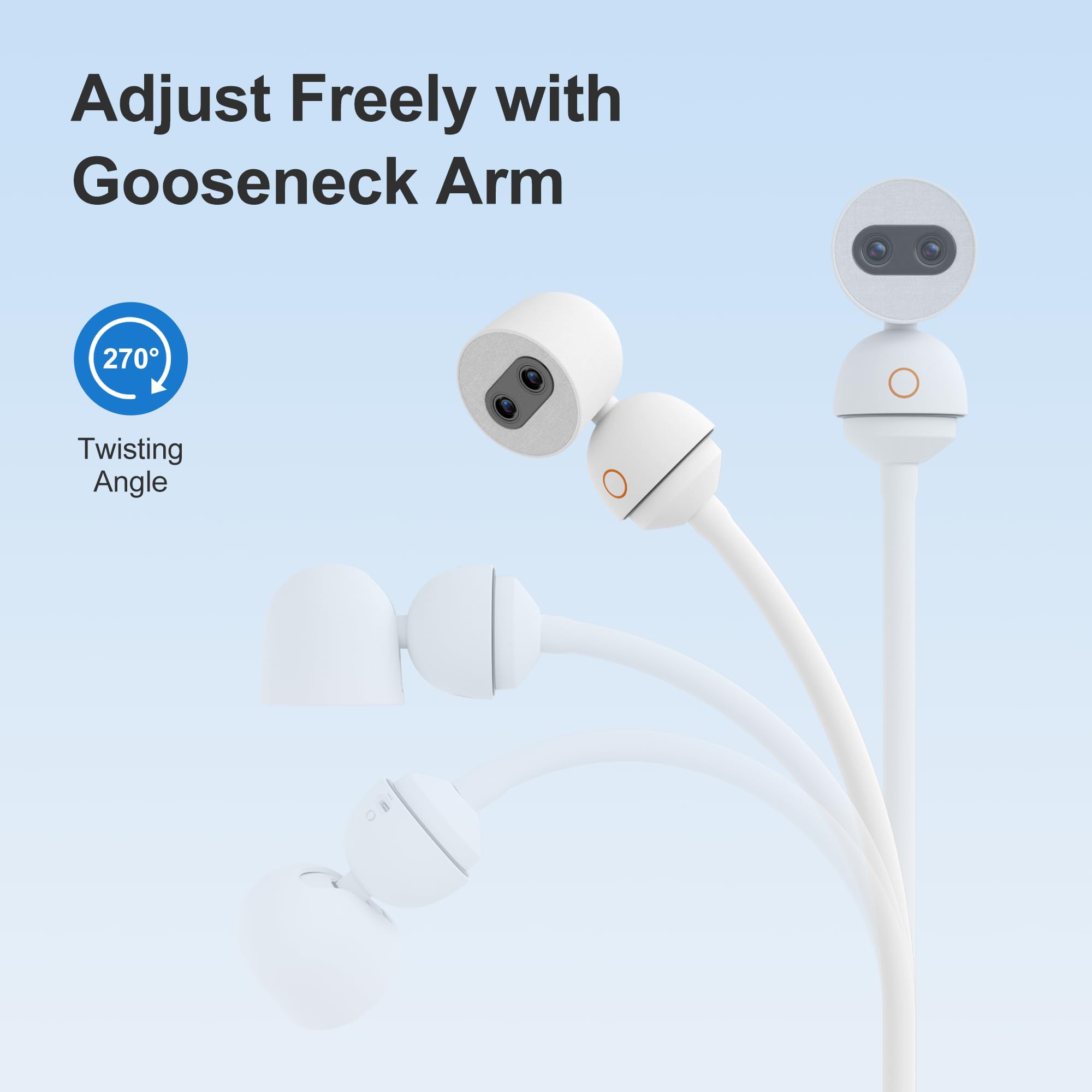 Simsky Baby Monitor Floor Stand cord-routing keeps cables tidy and safe