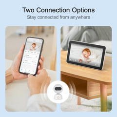 Simsky video baby monitor 32GB local storage keeps footage securely offline