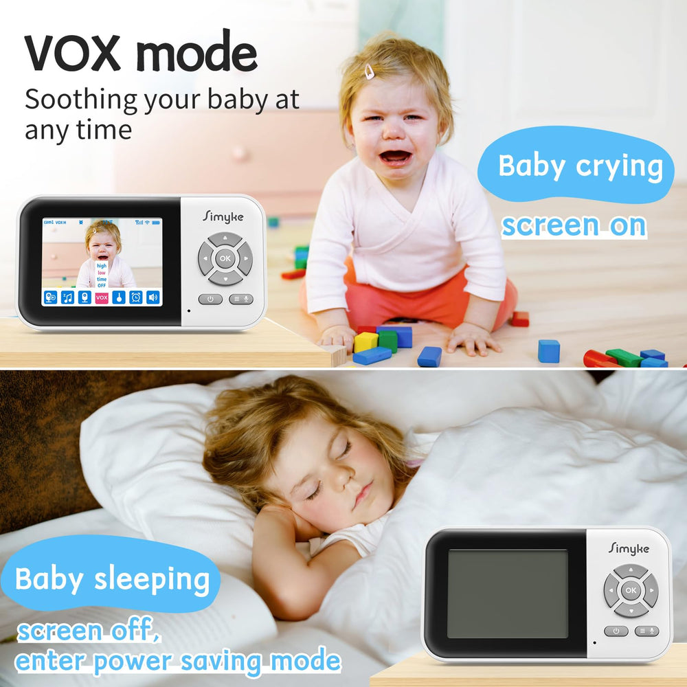 Simyke 2-way talk enables soothing communication with your baby from any room