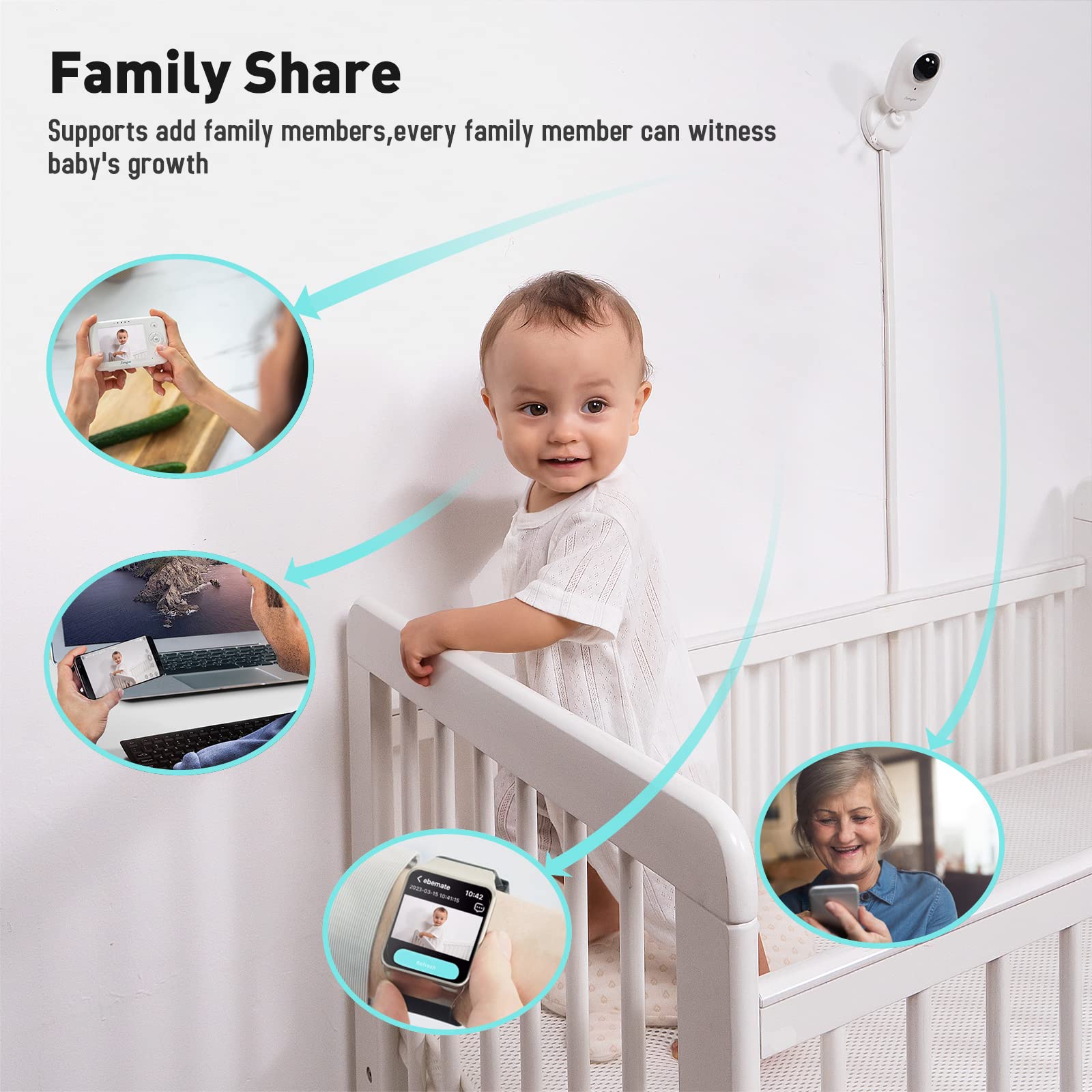 Simyke supports up to four cameras with wall-mount setup