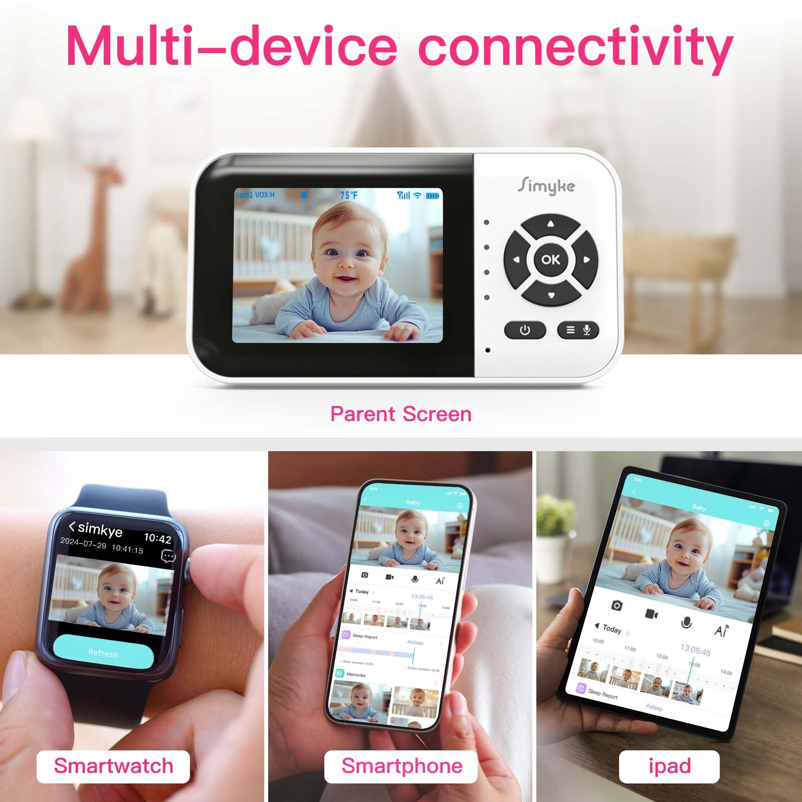 Simyke no-WiFi mode for continuous monitoring