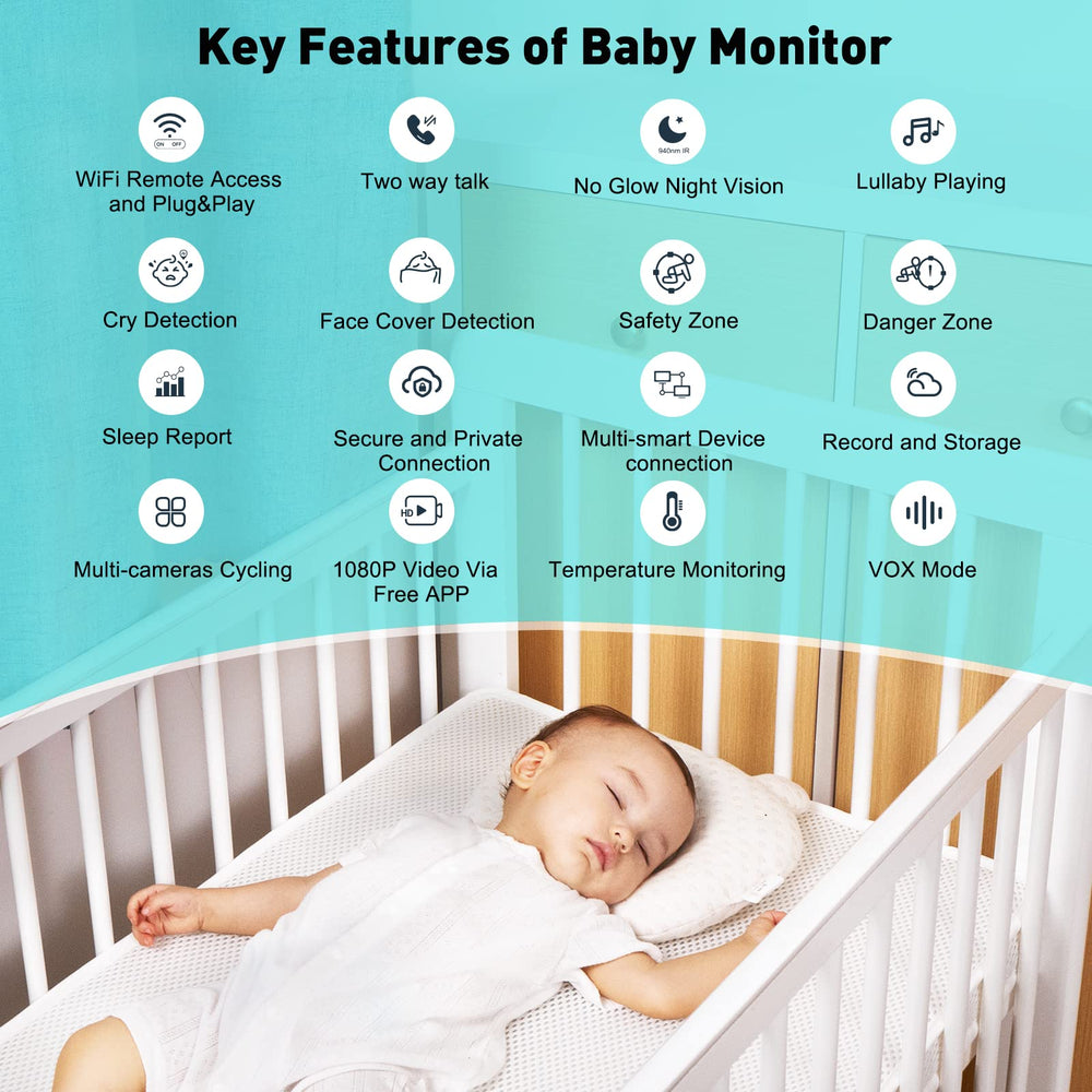 Simyke night vision offers no-glow viewing in the nursery