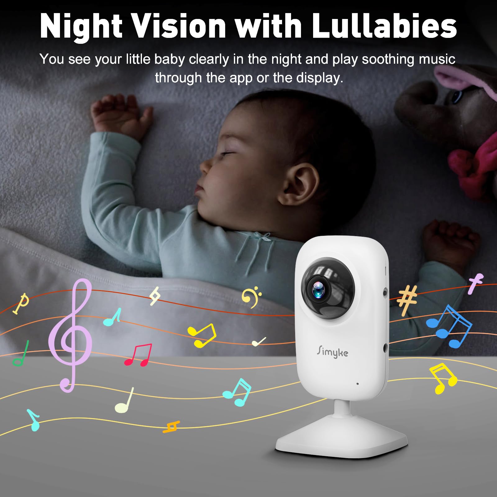 Simyke VOX wake-up mode conserves battery while staying alert to sound.