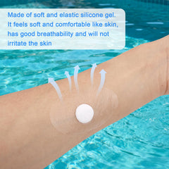 Sinbana belly button sticker shows secure adhesion