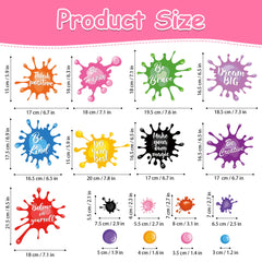 Sinekong Be Brave wall art decal blends bold lettering and playful paint speckles
