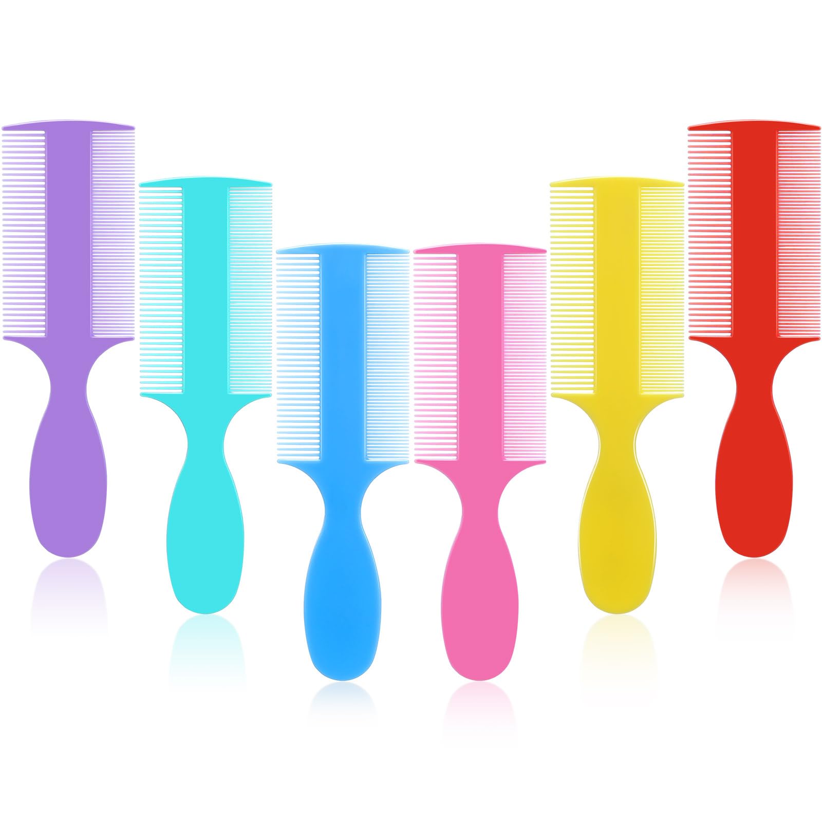Singhoow six-color baby double-sided combs for gentle detangling and grooming