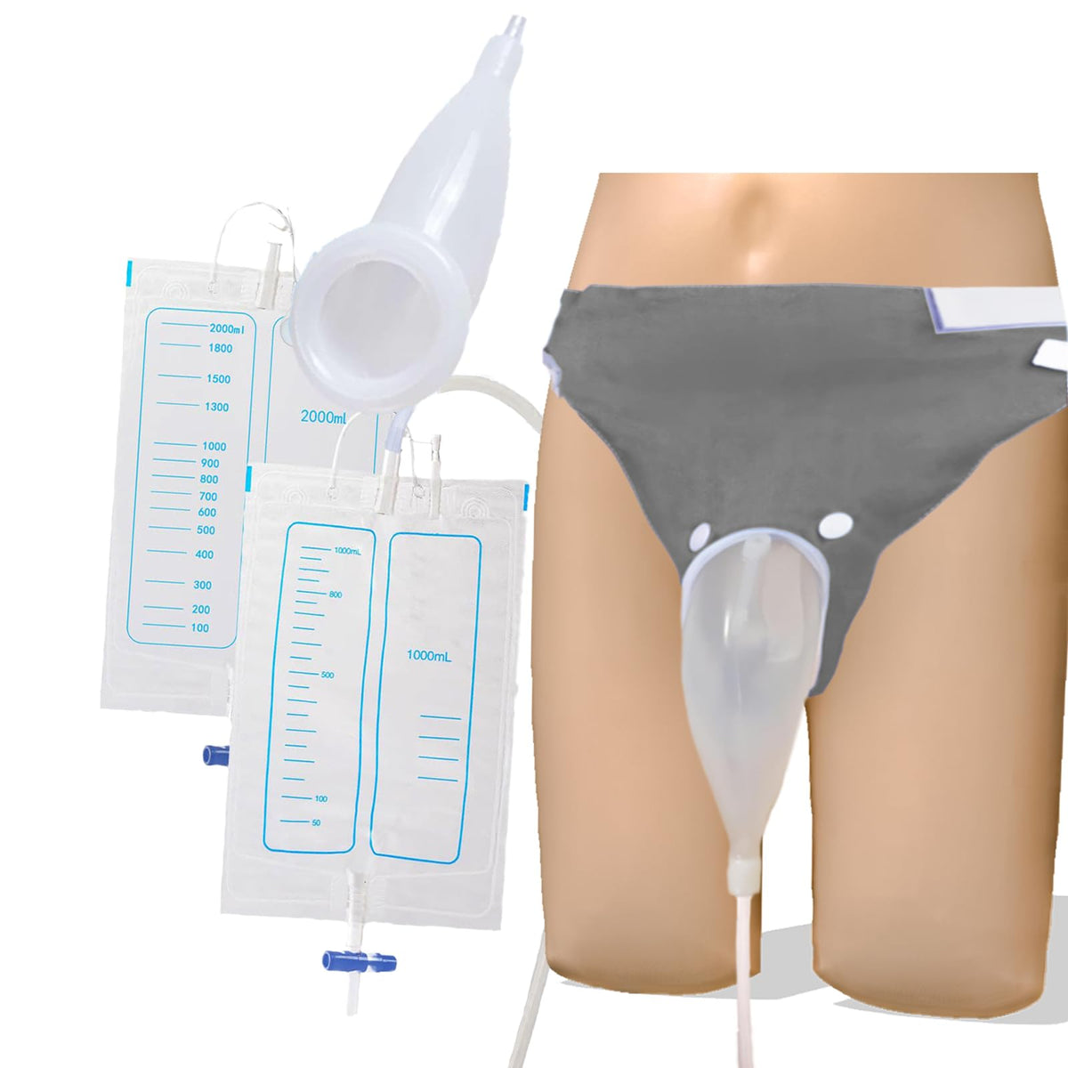 Sinlxcoy wearable-catheter-bag comfortable daytime wear for travel.