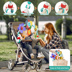 SINOMARS bee and crinkle butterfly invite touch and exploration.
