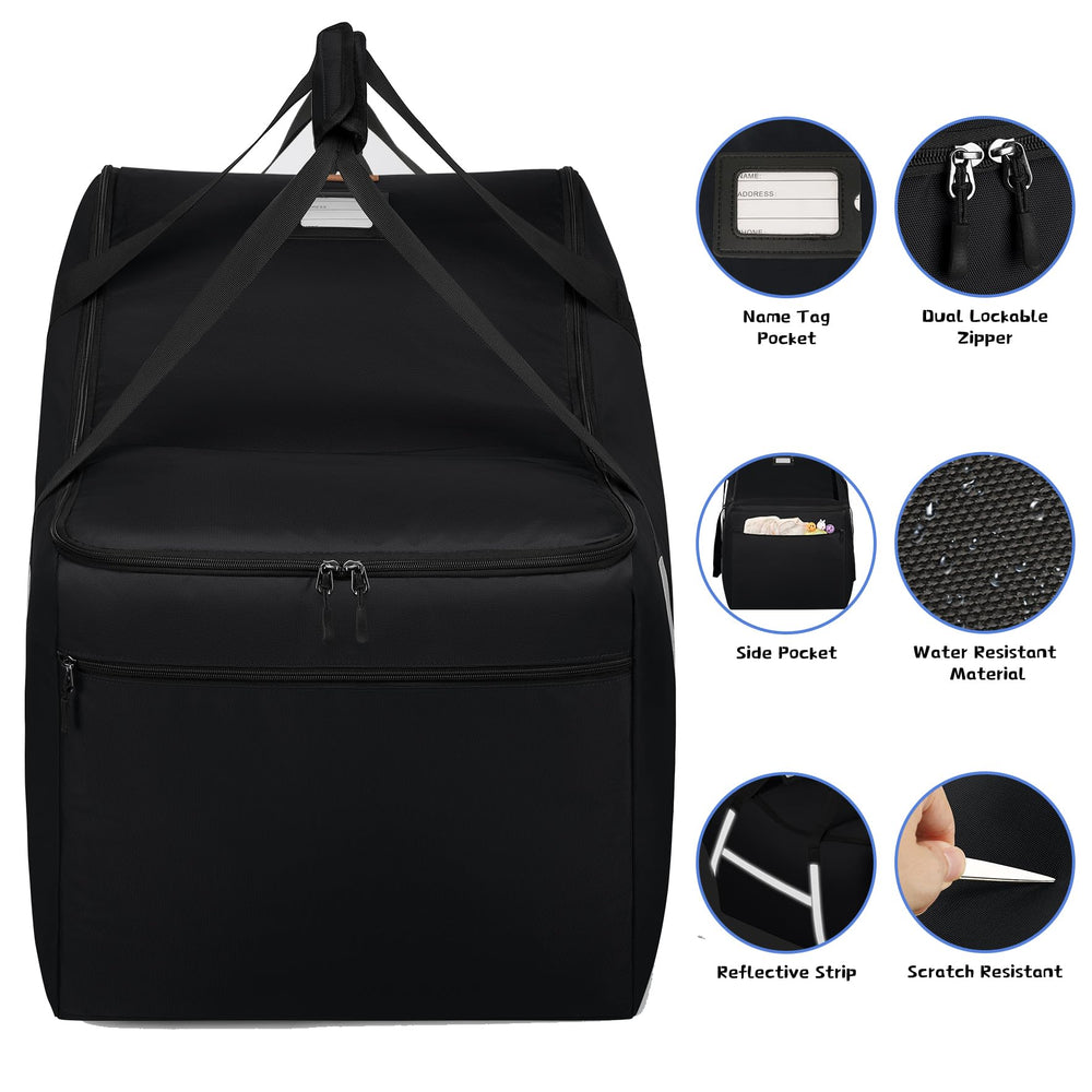 SINVICKO car seat bag shows thick bumper feet protecting the bottom from dirt