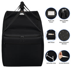 SINVICKO car seat bag shows thick bumper feet protecting the bottom from dirt