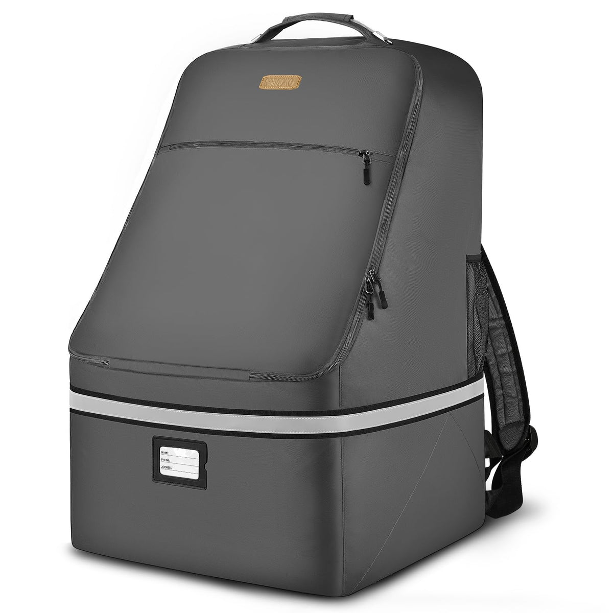 SINVICKO car seat bag with padded interior for secure travel.
