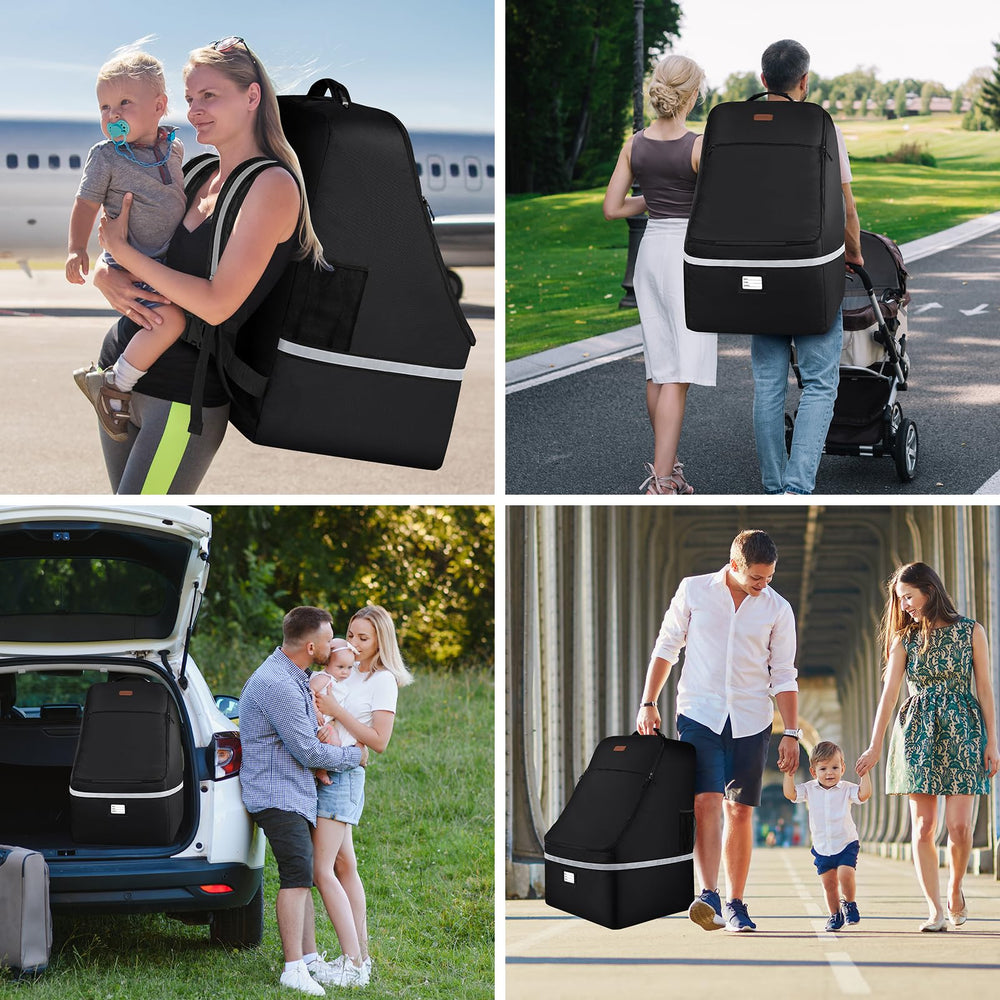 Side pockets hold travel gear like umbrellas or water bottles