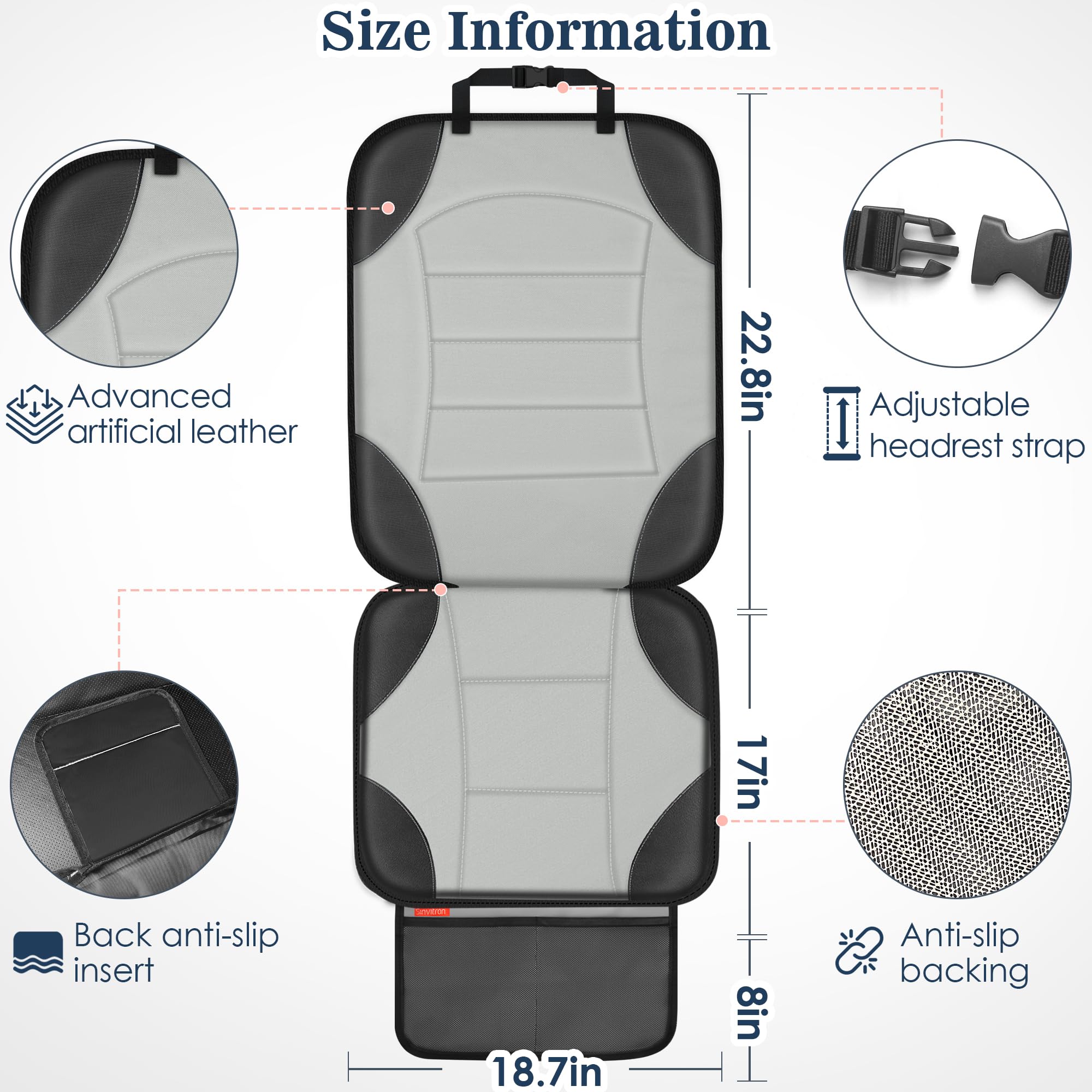 Anti-slip back insert keeps the protector in place during rides
