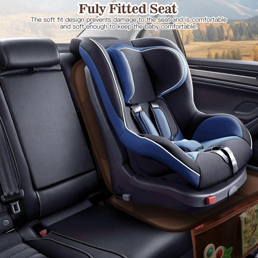 Sinvitron brown thick padding cushion adds comfort on long trips.