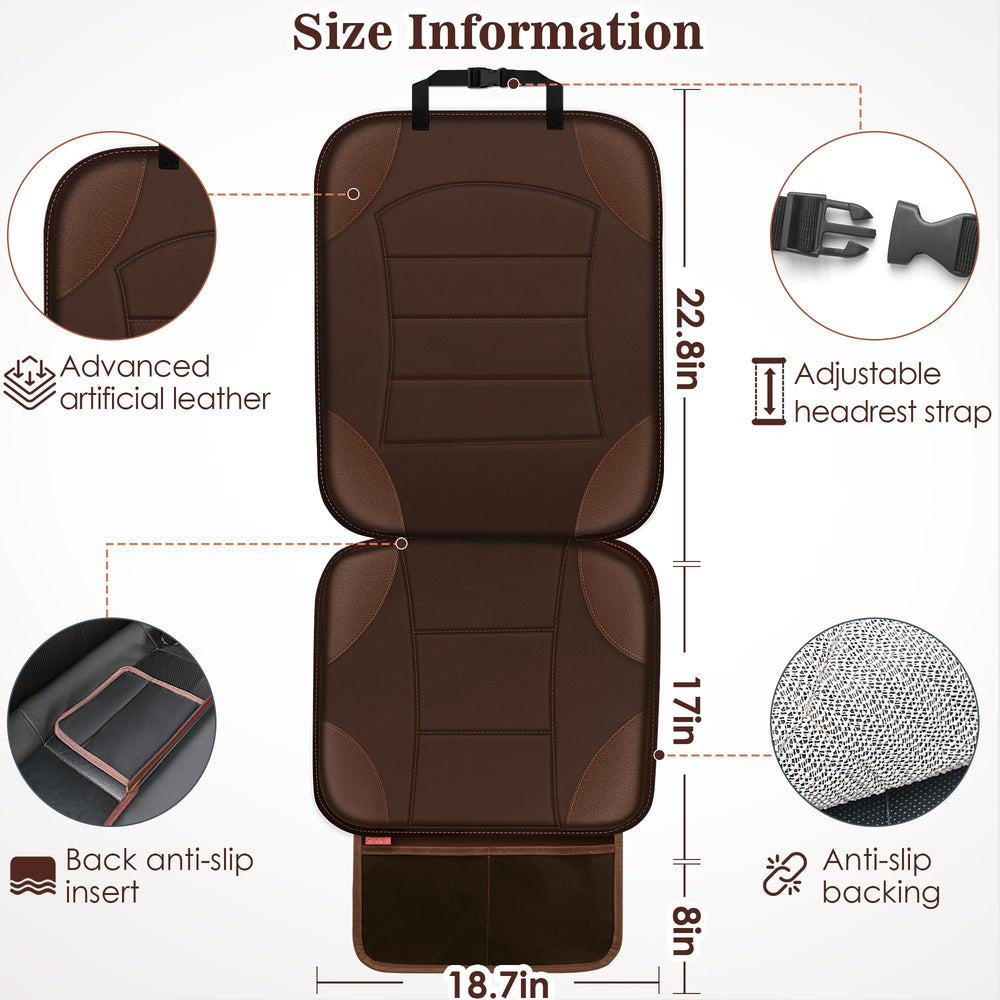 Sinvitron brown mesh pockets provide convenient storage for toys and wipes.