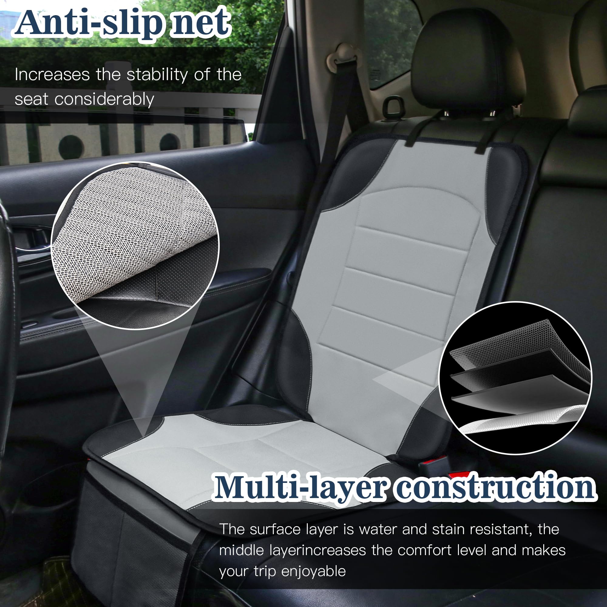 Two mesh pockets provide quick storage for toys and wipes