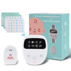 SinWar bedwetting alarm wristband demonstrates wireless comfort for nightly use.