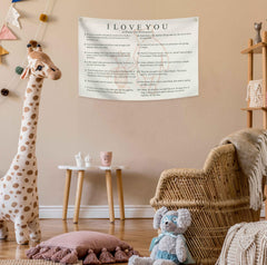 Sioial banner with two metal grommets for easy hanging.