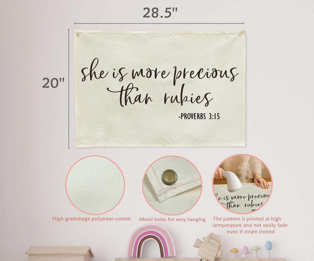 Sioial versatile wall banner suits nursery, bedroom, playroom, or classroom