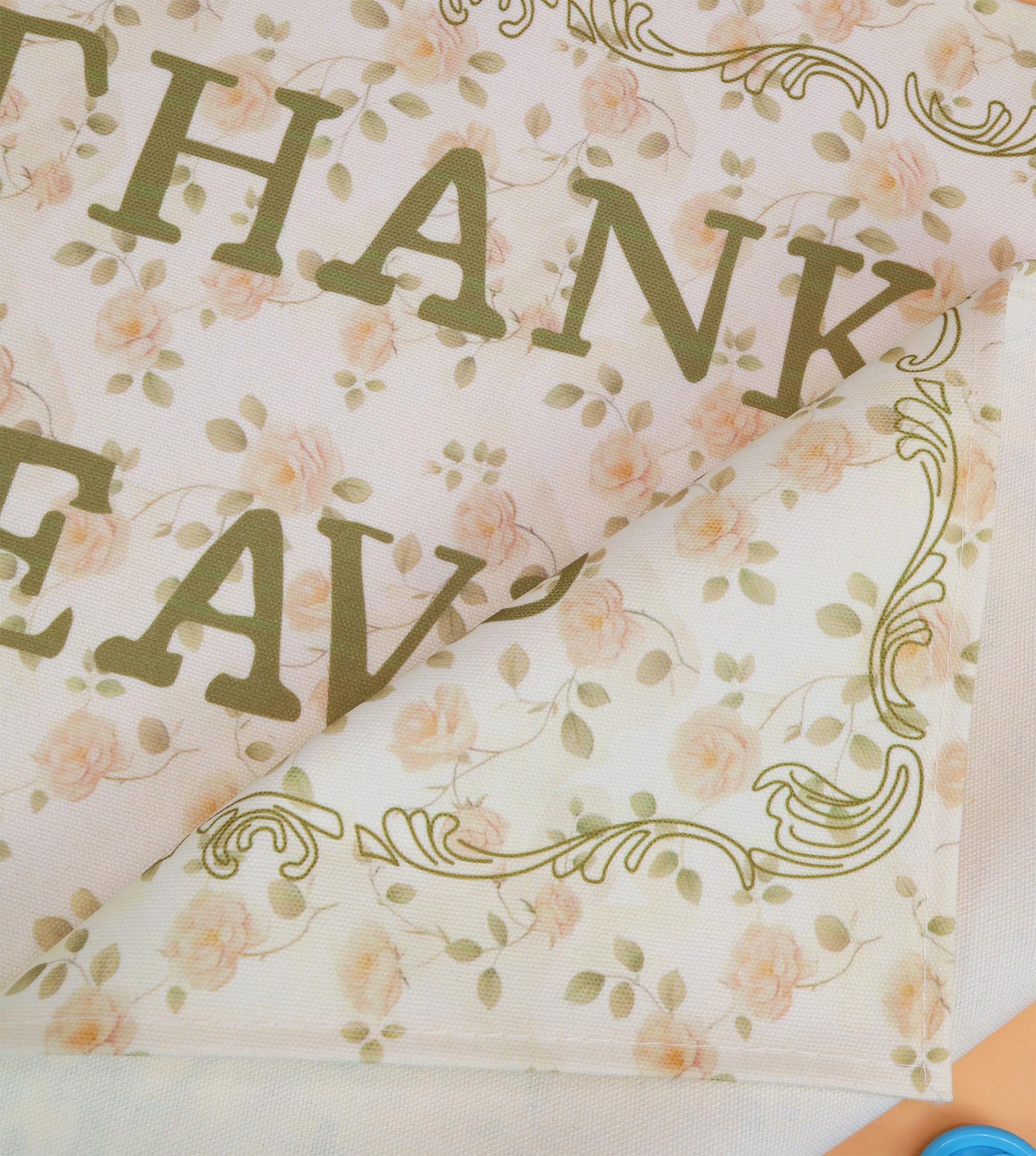 Sioial beige baby room banner ready to hang with grommets.