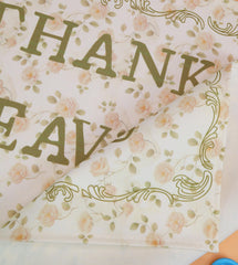 Sioial beige baby room banner ready to hang with grommets.